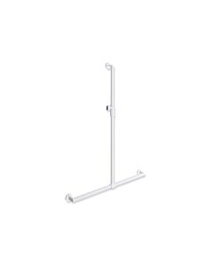 Hewi System 900 shower handrail 900.35M40160VH 1250 x 965x 965 mm, powder-coated white deep matt- Lichtgrau