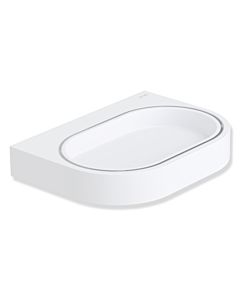 Hewi System 800 porte-savon 800.02.11060AS Halter et tasse blanc mat, plastique, avec Halter