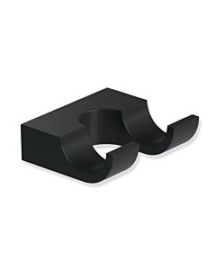Hewi System 800 towel double hook 800.90.06260DC 50x53mm, black deep matt