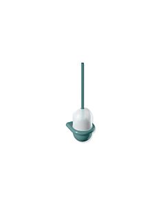 Hewi 477 toilet brush set 477.20.1000555 top part matt white, aqua blue, wall mounting