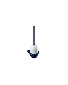 Hewi 477 set de brosses de toilette 477.20.1000550 partie supérieure mat blanc , bleu acier, montage mural