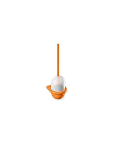 Hewi 477 Toilettenbürstengarnitur 477.20.1000524 Oberteil matt weiß, orange, Wandmontage