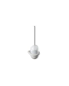 Hewi 477 toilet brush set 477.20B1000597 141x470x140mm, upper part matt white, wall mounting, matt, light grey