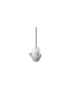 Hewi 477 toilet brush set 477.20B1000595 141x470x140mm, upper part matt white, wall mounting, matt, rock grey