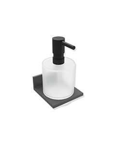 Hewi System 900 Q Seifenspender 900Q06.00060SC powder-coated dark gray pearl mica deep matt, with metal Halter