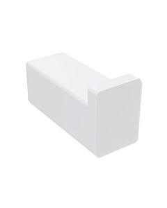 Hewi System 900 Q single hook 900Q90.00060DX powder-coated white deep matt, made of stainless steel, 15x20x38mm