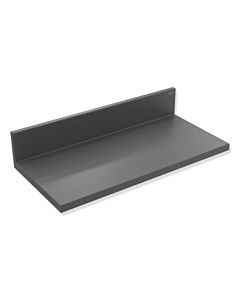 Hewi System 900 Q shelf 900Q03.00060SC powder-coated dark gray pearl mica deep matt, made of metal, 200x40x98mm
