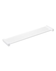 Hewi System 900 Q étagère 900Q03.00760DX thermolaqué blanc mat profond, avec plaque de verre, 616x20x122mm