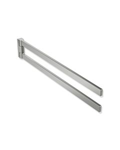 Hewi System 900 Q porte-serviettes 900Q09.000XA rectifié, en acier inoxydable, 446x72x19mm