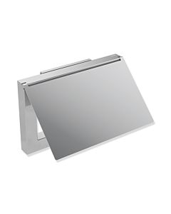 Hewi System 900 Q WC-Papierhalter 900Q21.00140 chrom, aus Edelstahl, mit Deckel 140x90x23mm