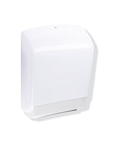 Hewi 477 active+ Papierhandtuchspender 477.06D6000598 Kunststoff signalweiß, antimikrobiell, Behälter weiß transluzent