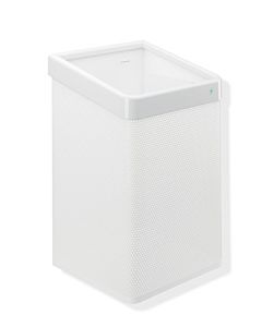 Hewi 477 active + paper towel basket 477.05D2001298 signal white, perforated sheet white, antimicrobial