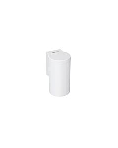 Hewi 477 active + waste bin 477.05D10098 signal white, antimicrobial, hinged lid, adhesive label
