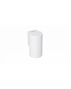 Hewi 477 active + waste bin 477.05D10098 signal white, antimicrobial, hinged lid, adhesive label