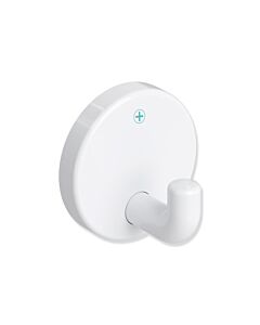 Hewi 801 active + wall hook 801.90D01098 rosette d = 40mm, antimicrobial, signal white