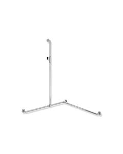 Hewi System 900 shower handrail 900.35M33140 1250 x 965 x 965 mm, right version, chrome