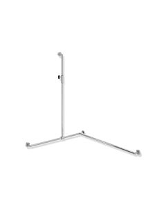 Hewi Rampe de douche System 900 900.35M33840 1250 x 1185 x 965 mm, version droite, chromé