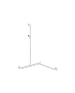 Hewi System 900 shower handrail 900.35M33060VH 1250 x 765 x 765 mm, right version, deep matt white