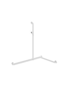 Hewi System 900 Duschhandlauf 900.35M33260VH 1250 x 765 x 765 mm, Ausführung rechts, weiß tiefmatt