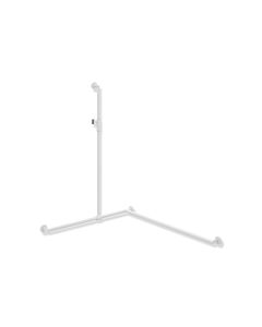 Hewi System 900 Duschhandlauf 900.35M33860VH 1250 x 965 x 1185 mm, Ausführung rechts, weiß tiefmatt