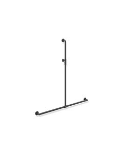 Hewi System 900 shower handrail 900.35M43260ER 1250 x 1185 mm, powder-coated dark grey deep matt