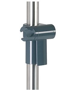 Hewi 805 Brausehalter 805.33.E0192 für 805.33 und 805.35, Edelstahl geschliffen, anthrazitgrau