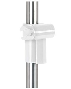 Hewi 805 Brausehalter 805.33.E0198 für 805.33 und 805.35, Edelstahl geschliffen, signalweiß
