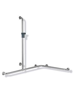 Hewi 805 Dusch-/Wannenhandlauf 805.35.30092 1100 x 1185 x 762 mm, Brausehalter anthrazit