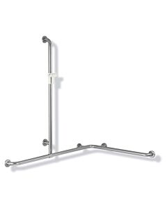Hewi 805 shower / tub handrail 805.35.32099 1250 x 1185 x 762 mm, shower holder pure white