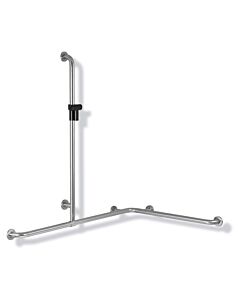 Hewi 805 main courante de douche / baignoire 805.35.30090 1100 x 1185 x 762 mm, support de douche noir profond