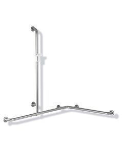 Hewi 805 shower / tub handrail 805.35.30098 1100 x 1185 x 762 mm, shower holder signal white