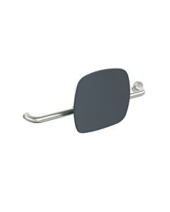 Hewi 805 dossier 805.51.926R92 acier inoxydable, poignée à droite, rosace à gauche, gris anthracite