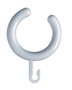 Hewi curtain rings 801.34.E0197 light grey, 5 pieces