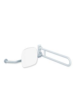 Hewi 801 dossier 801.51.9271L90 distance au mur 230mm, droite, dossier blanc signal, noir profond