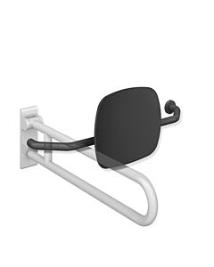 Hewi 801 Rückenstütze 801.51.9272R92 Wandabstand 230mm, rechts, Lehne anthrazitgrau, anthrazitgrau