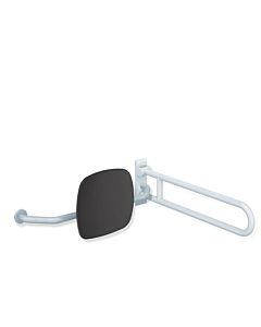 Hewi 801 dossier 801.51.9272L86 distance au mur 230mm, droite, dossier gris anthracite, sable