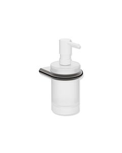 Hewi Serie 480 Seifen-/Desinfektionsmittelspender 480.06.00270EC mit Halter, PVD beschichtet, schwarzchrom glänzend