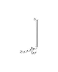 Hewi System 900 angled handle 900.22.11440 750 x 500 mm, chrome-plated stainless steel, left