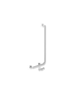 Hewi System 900 angled handle 900.22.14540 chrome-plated stainless steel, 900 x 400 mm, left-hand version