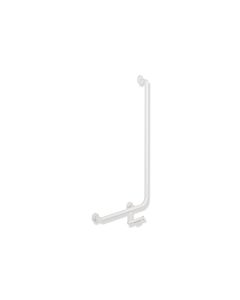 Hewi System 900 Winkelgriff 900.22.14660DX Edelstahl pulverbeschichtet weiß tiefmatt, 1000 x 500 mm, Ausführung links