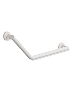 Hewi System 900 angled handle 900.22.33060DX Right version, stainless steel powder-coated white deep matt, chrome-plated stainless steel