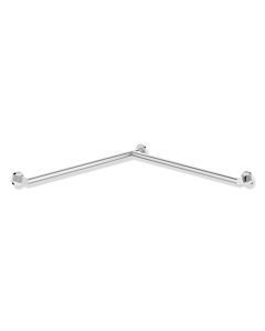 main courante de douche Hewi System 900 900.35.13040 acier inoxydable chromé, 765 x 475 mm, version droite