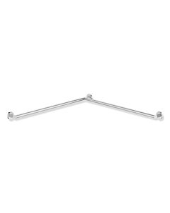 main courante de douche Hewi System 900 900.35.13240 acier inoxydable chromé, 965 x 965 mm, version droite