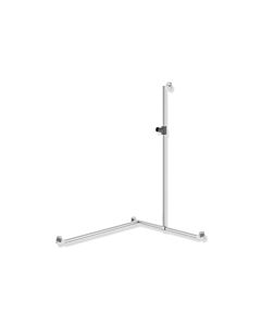 Hewi System 900 Edelstahl-Duschhandlauf 900.35.307XA92 1250 x 765 x 965 mm, matt, Halter anthrazitgrau, links