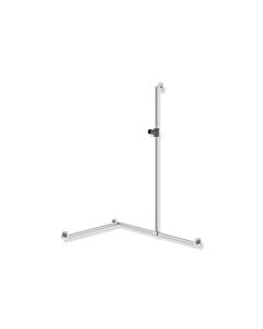 barre de douche Hewi System 900 900.35.363XA92 acier inoxydable satiné, polyamide gris anthracite brillant, 1250mm