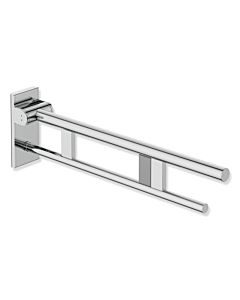 Hewi Système 900 bras de support mobile 900.50.42240 saillie 700 mm, acier inoxydable chromé, droite, gâchette radio affleurante