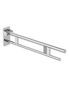 Hewi Bras de support système 900 900.50.12440 saillie 850 mm, acier inoxydable chromé, droite, détente radio