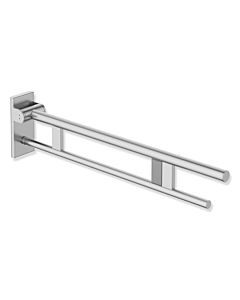 Hewi Système 900 bras de support mobile 900.50.424XA saillie 850 mm, acier inoxydable satiné, droite, gâchette radio affleurante