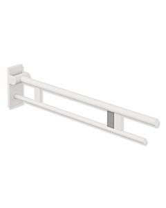 Hewi System 900 mobile support arm 900.50.42560DX projection 900 mm, stainless steel powder-coated white deep matt, right, flush release radio