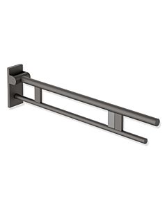 Hewi System 900 Bras de support mobile 900.50.42560SC saillie 900 mm, acier inoxydable peint par poudrage gris foncé perle mica profond mat, droite, gâchette radio affleurante